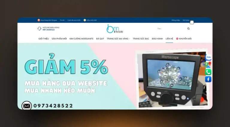 Hình ảnh dự án Tiệm Kim Hoàng BNN – Trang sức thương hiệu BNN - 2