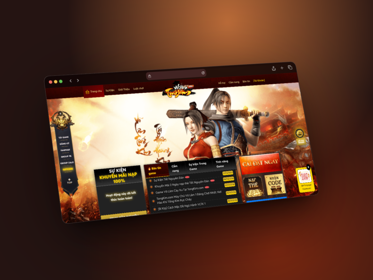 Hình ảnh dự án Trang Chủ Game Võ Lâm Truyền Kỳ VNG2005 TongKim.com - 1